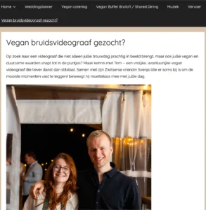 vegan videograaf